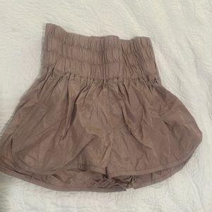 free people movement shorts, color- brown